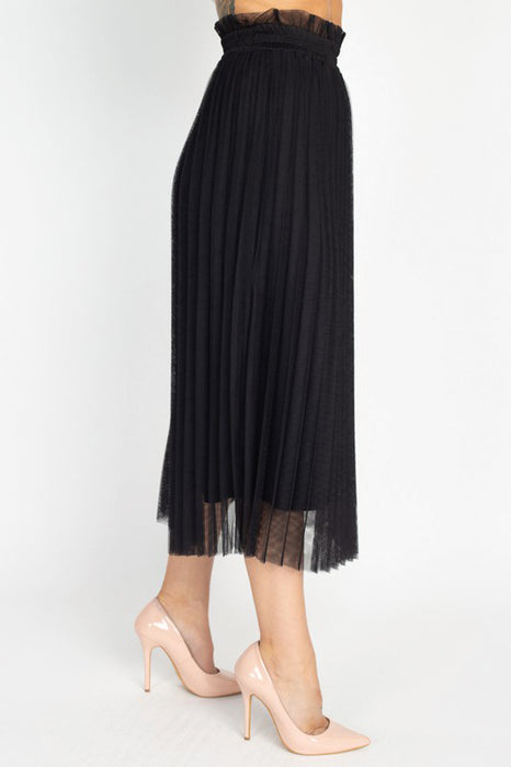 SIMONE PLEATED SKIRT (BLACK)